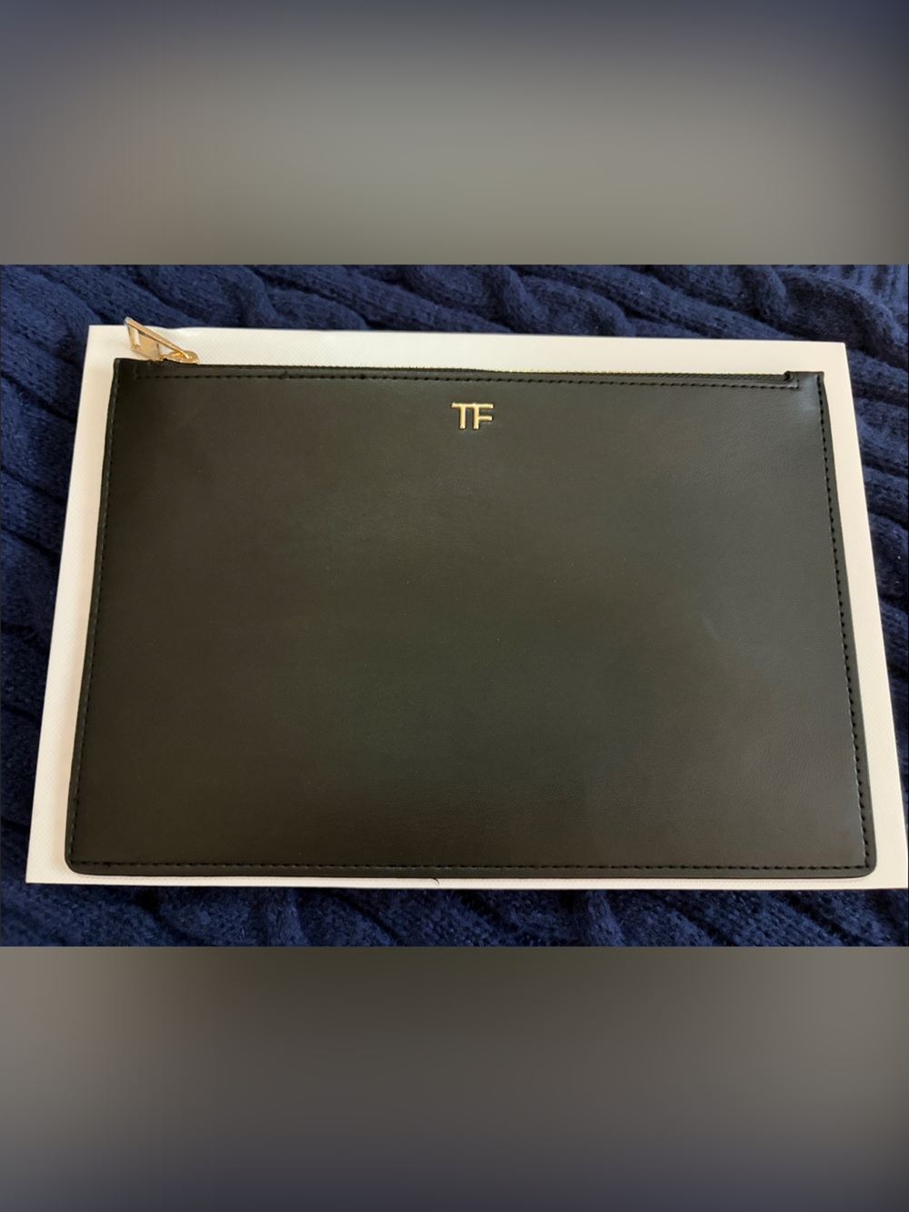 Tom Ford Black Zip Pouch